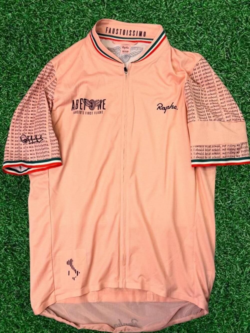 Rapha Fausto coppi pink cycling jersey